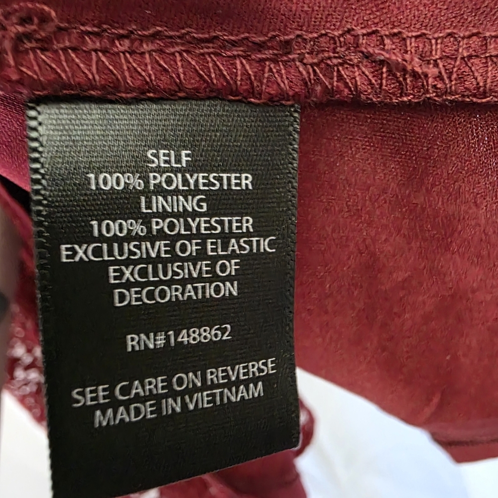 Torrid Deep Red Lace-Up Top - Picture 4 of 8